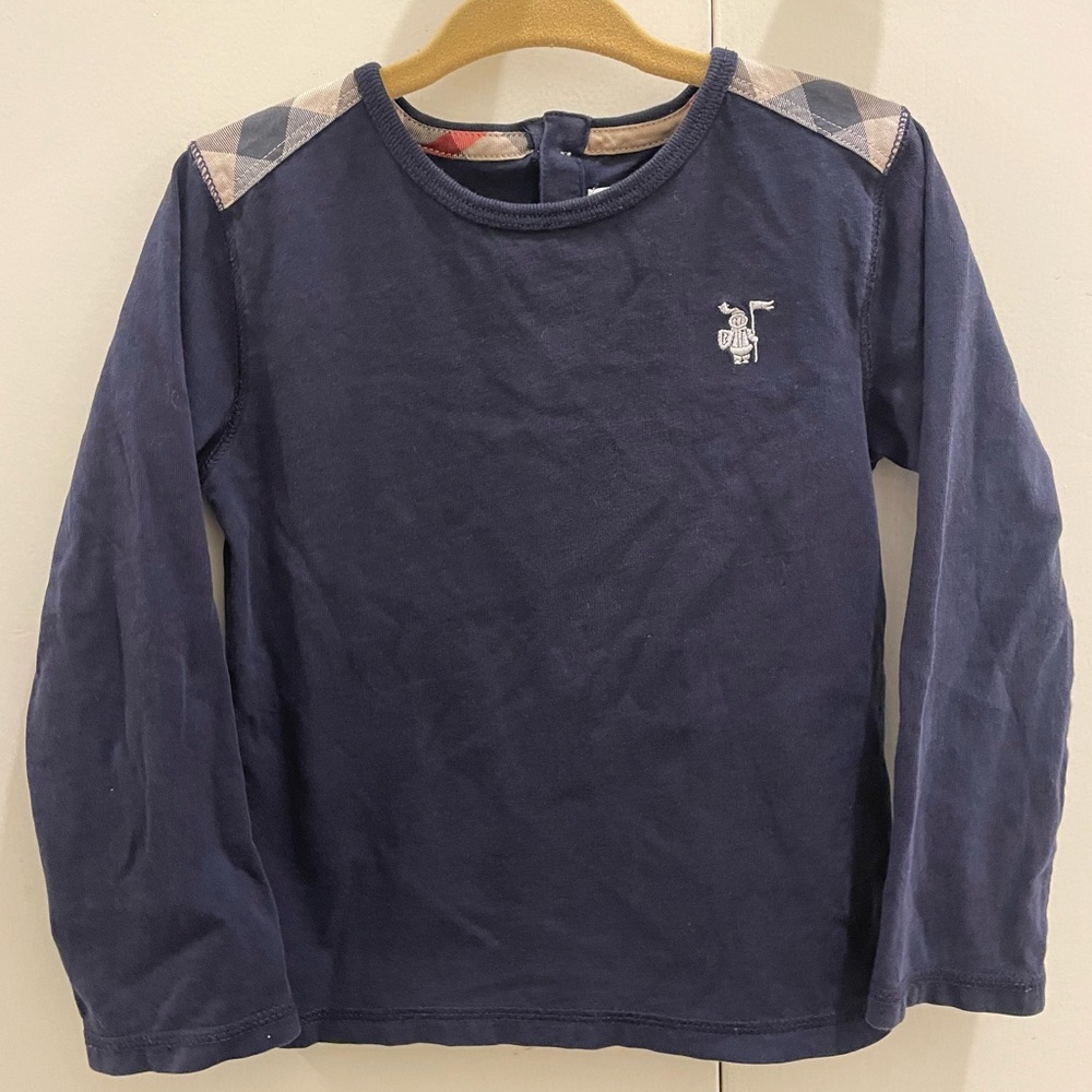 Burberry kids navy shirt 3y authentic